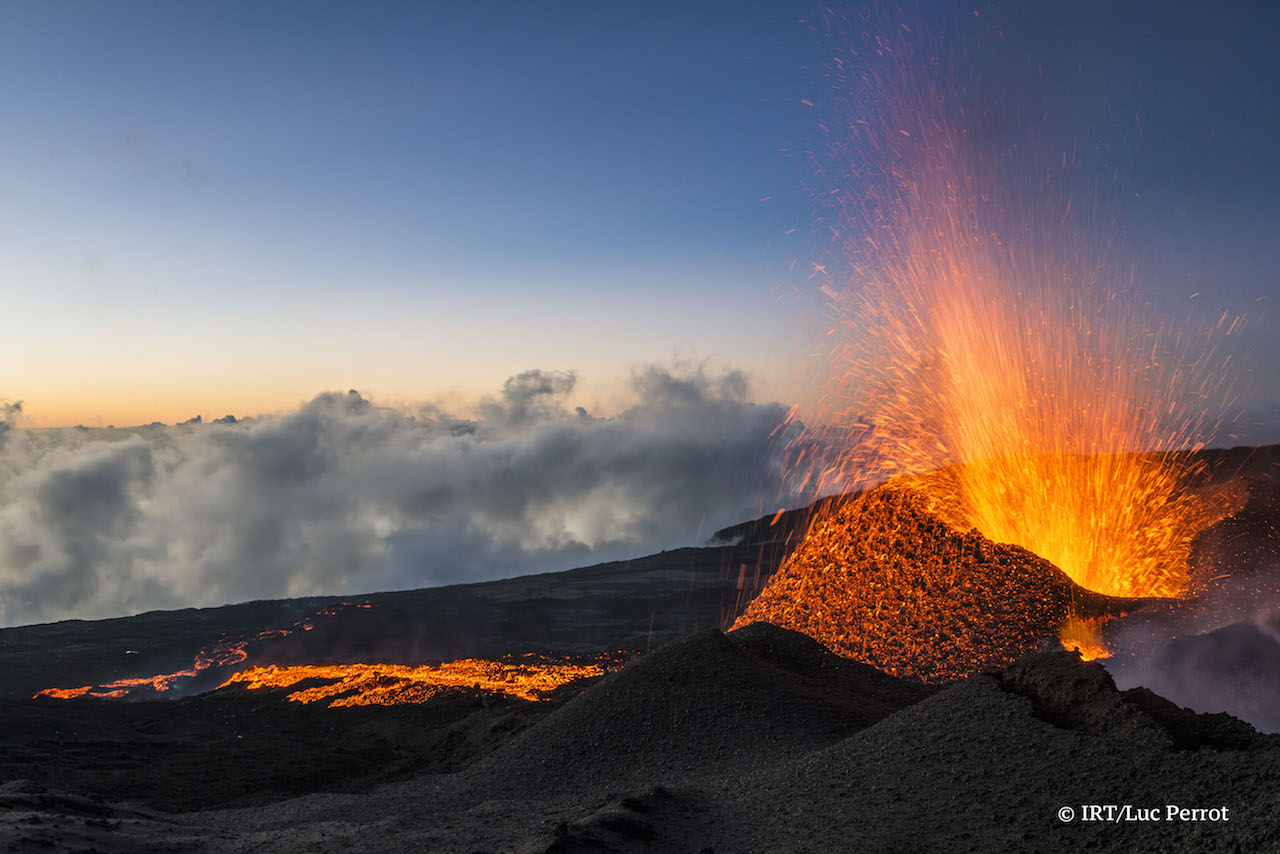 Le piton de la Fournaise éruption Volcan Mai 2015