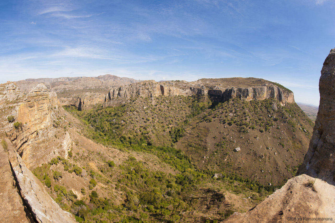 Vue panoramique du parc nationald'Isalo