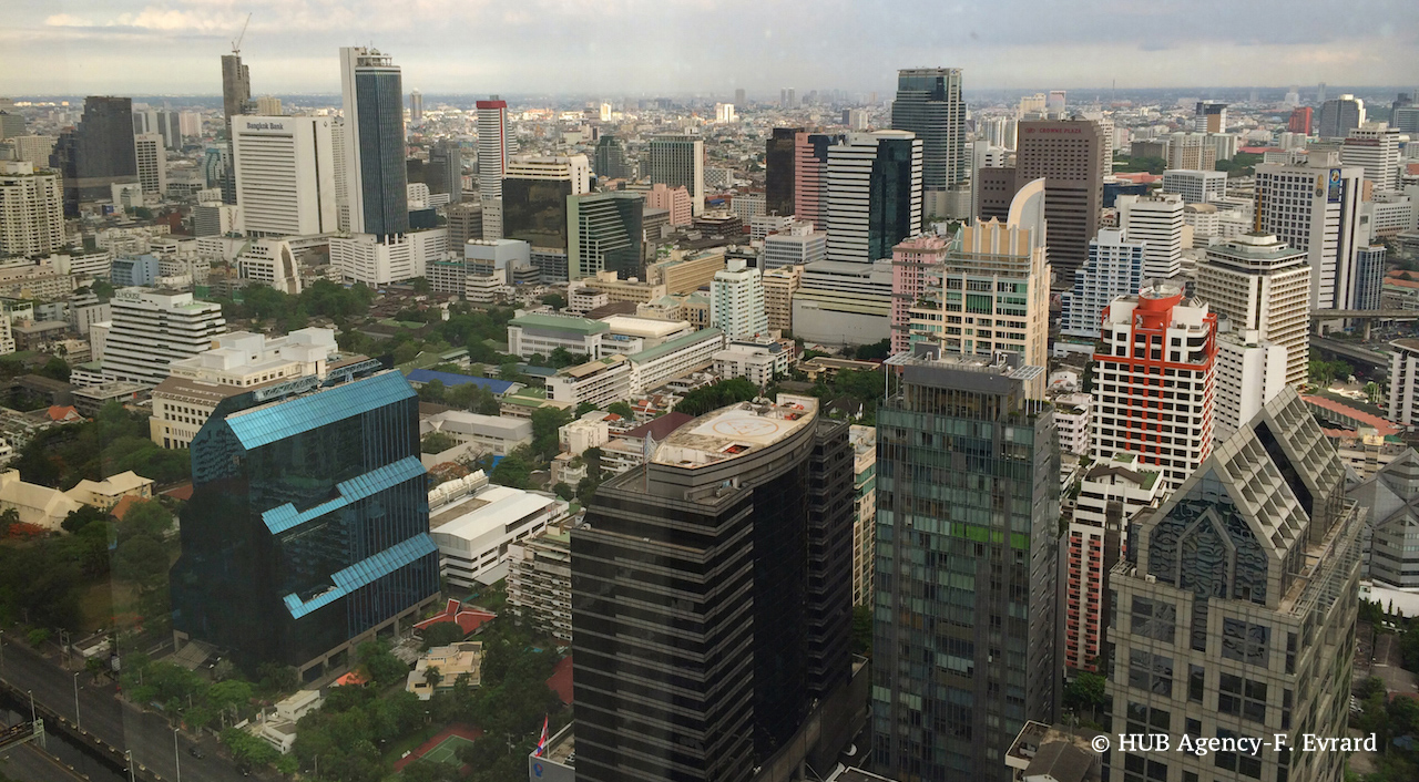 Vue panoramique d''une partie de Bangkok
