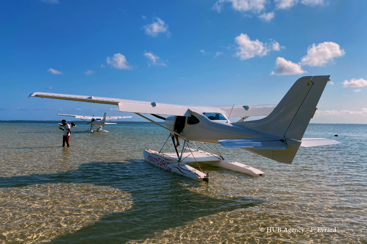 Hydravion du côté de Bel Ombre