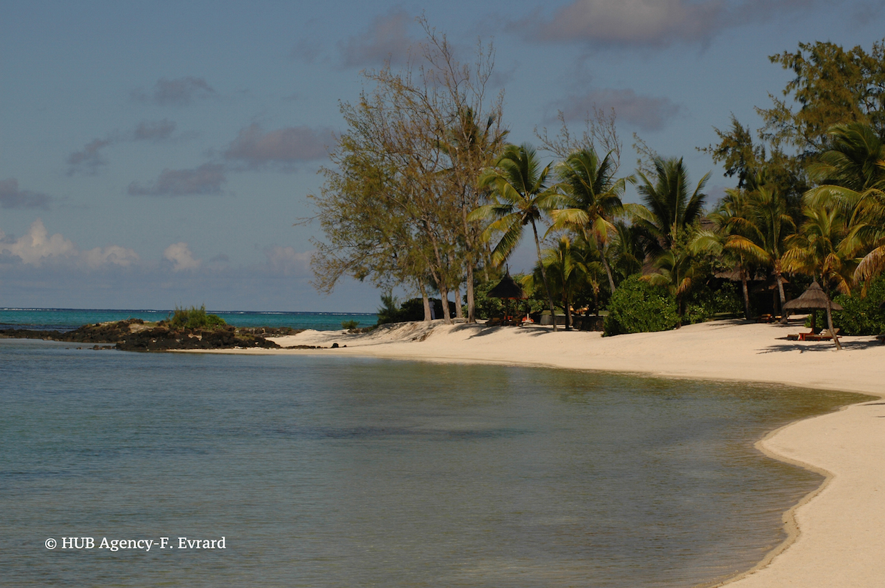 Plage dans l'est de l'île