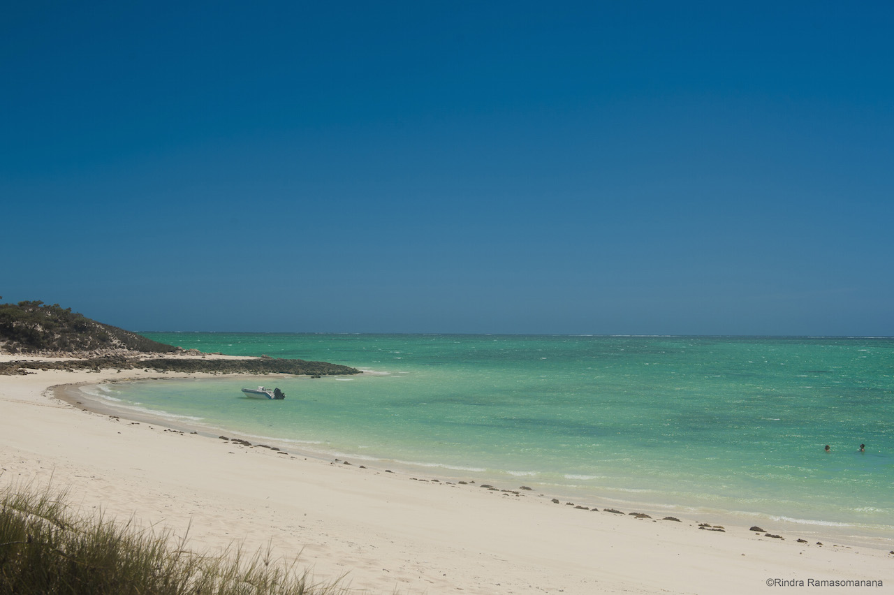 Le lagon aux eaux turquoise caractéristique du sud-ouest de l'île