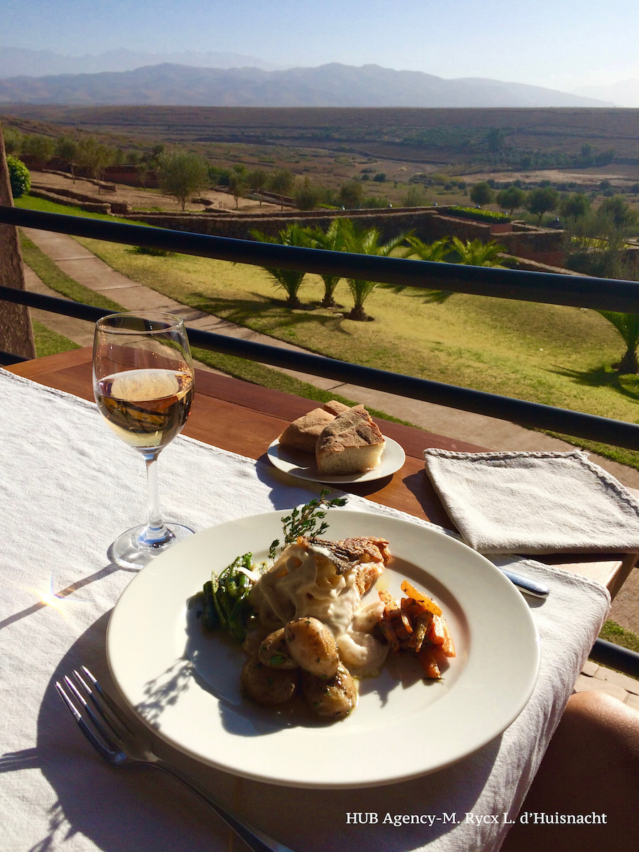 Lunch au palais Paysan avec vue sur l'Atlas